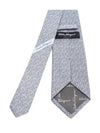 Jinko Print Silk Tie Gray - SALVATORE FERRAGAMO - BALAAN 3