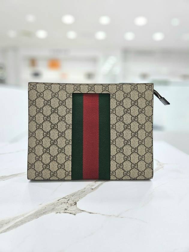 GG Supreme Canvas Web Pouch 475316 - GUCCI - BALAAN 2