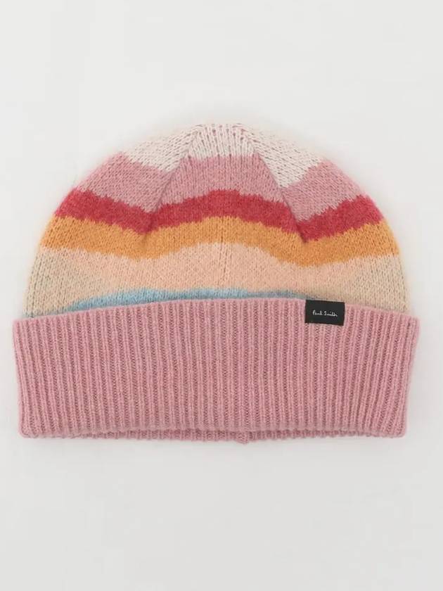 Patch Logo Swirl Wool Women s Beanie W1A 480MK N198 90 - PAUL SMITH - BALAAN 3