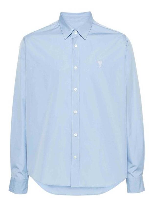 De Coeur Classic Cotton Long Sleeve Shirt Blue - AMI - BALAAN 1