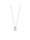 Identity Plate Necklace Silver - ALEXANDER MCQUEEN - BALAAN 1