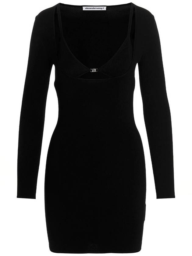 TB midi dress 4KC2236004 001 BLACK - ALEXANDER WANG - BALAAN 2