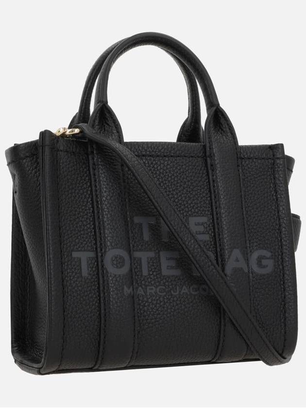 Mini Micro Leather Tote Bag Black - MARC JACOBS - BALAAN 3