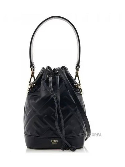 Mon Tresor FF Motif Leather Mini Bag Black - FENDI - BALAAN 2