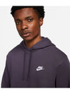 NSW Club Fleece Hoodie Purple - NIKE - BALAAN 4