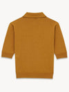 Cassandre Cashmere Polo Shirt Brown - SAINT LAURENT - BALAAN 3