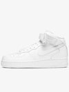 Air Force 1 07 Mid Top Sneakers Triple White - NIKE - BALAAN 2