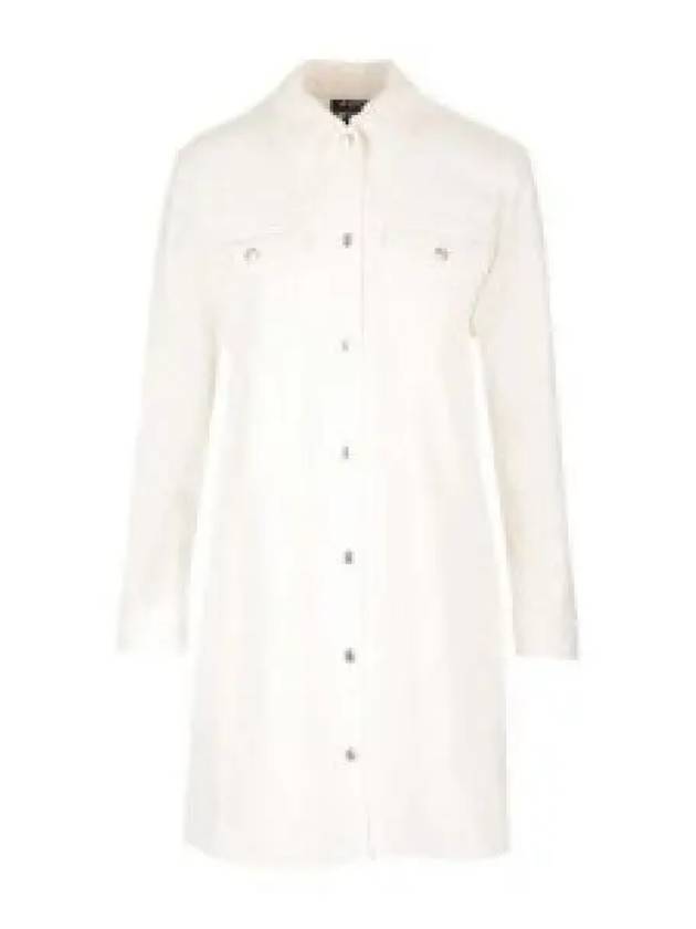 Alpine Denim Short Dress White - A.P.C. - BALAAN 2