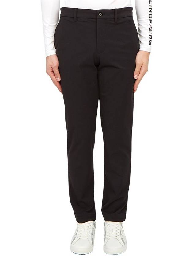 Men's Axil Fleece Twill Pants Black - J.LINDEBERG - BALAAN 1