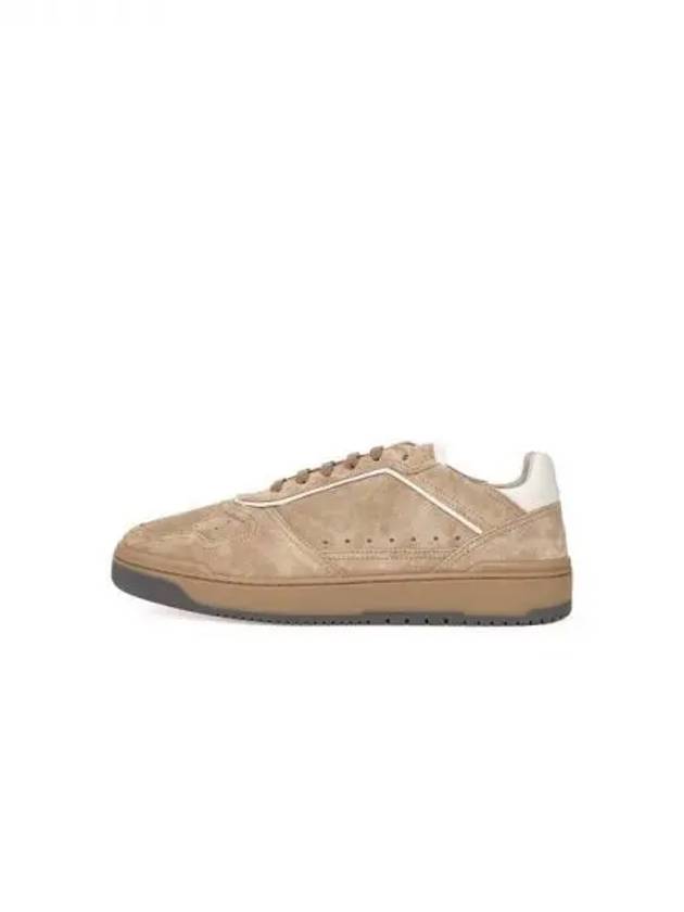 Men s color combination platform suede sneakers beige 270983 - BRUNELLO CUCINELLI - BALAAN 1