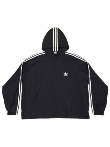 L x Adidas Valdidas Poplin Windbreaker Hooded Zip up Jacket - BALENCIAGA - BALAAN 1