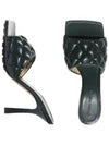 Quilted Nappa Sandal Heels Inkwell - BOTTEGA VENETA - BALAAN 2