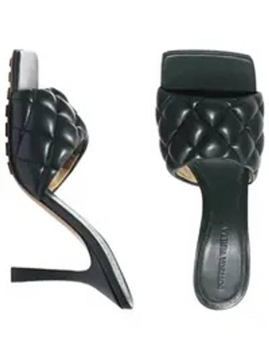 Quilted Nappa Sandal Heels Inkwell - BOTTEGA VENETA - BALAAN 2