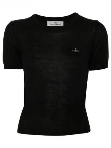 Vivienne Westwood ORB logo embroidery detail short sleeve knit 270935 - VIVIENNE WESTWOOD - BALAAN 1