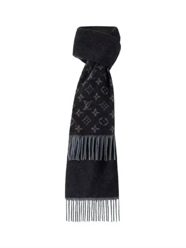 Monogram Gradient Scarf Black - LOUIS VUITTON - BALAAN 4