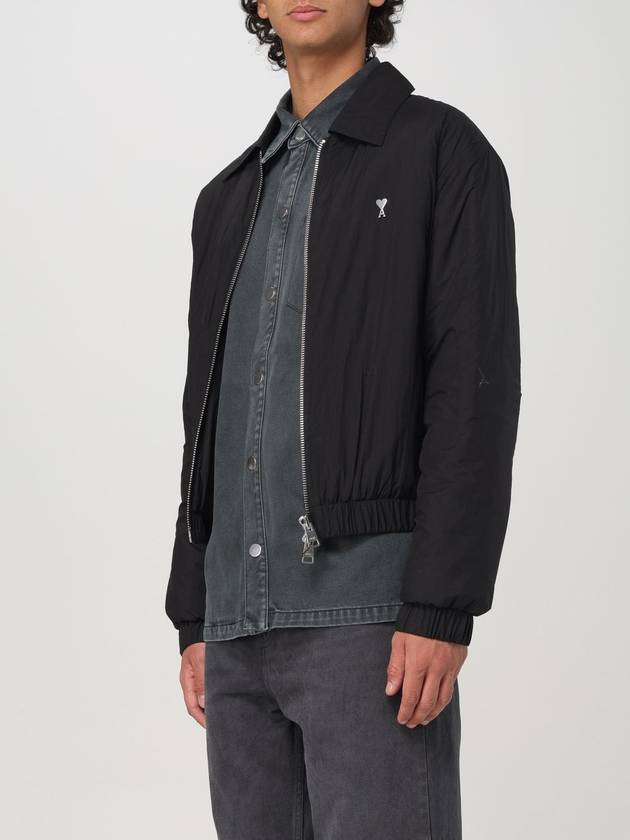 De Coeur Zip-Up Jacket Black - AMI - BALAAN 5