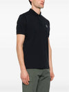 Compass Patch Short Sleeve Polo Shirt Navy - STONE ISLAND - BALAAN 5