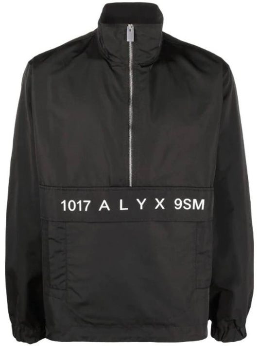 logo print windbreaker black - 1017 ALYX 9SM - BALAAN 1