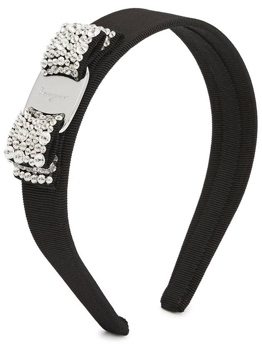 Women's Vara Bow Headband Black - SALVATORE FERRAGAMO - BALAAN 2