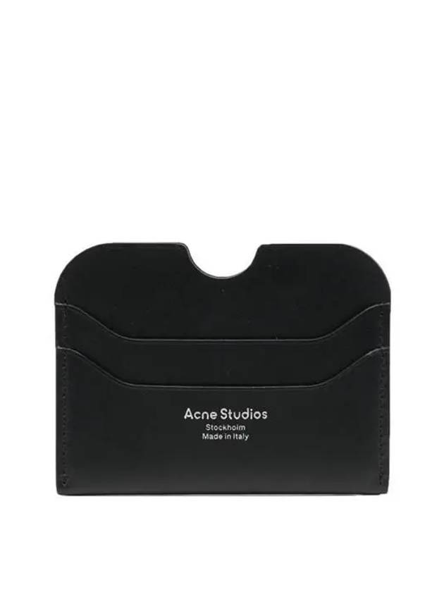 Silver Logo Card Wallet Black - ACNE STUDIOS - BALAAN 2