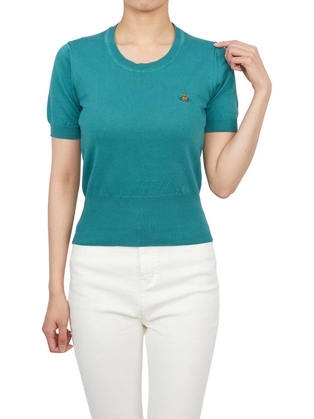 Bea Knit Top Blue - VIVIENNE WESTWOOD - BALAAN 8