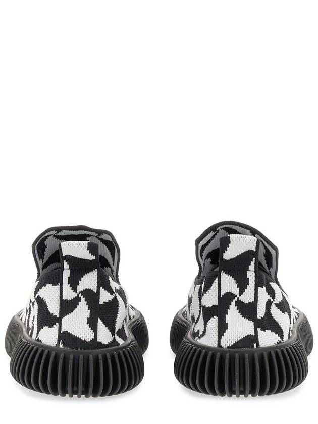 Ripple Triangle Pattern Slip-Ons Black White - BOTTEGA VENETA - BALAAN 3