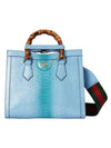 Diana Small Python Tote Bag Gradient Blue - GUCCI - BALAAN 1