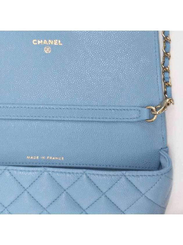 Classic caviar sunglasses case chain mini bag light blue AP2044 - CHANEL - BALAAN 6