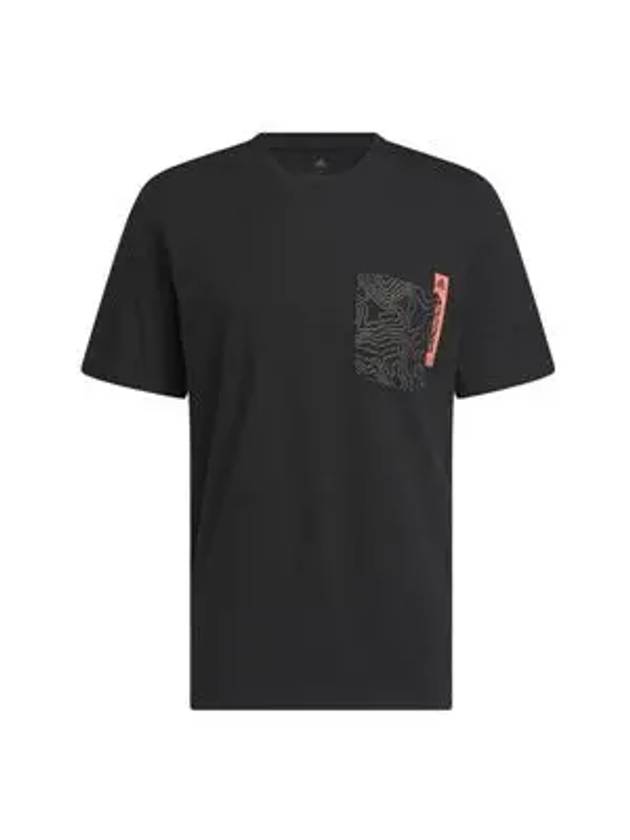 City Escape Pocket Graphic Short Sleeve T-Shirt Black - ADIDAS - BALAAN 1