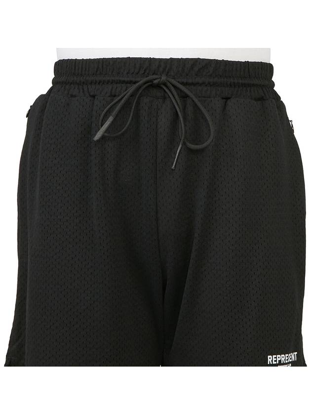 Owner Club Mesh Shorts Black - REPRESENT - BALAAN 7