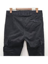 Old Treatment Organic Cotton Straight Pants Black - STONE ISLAND - BALAAN 8