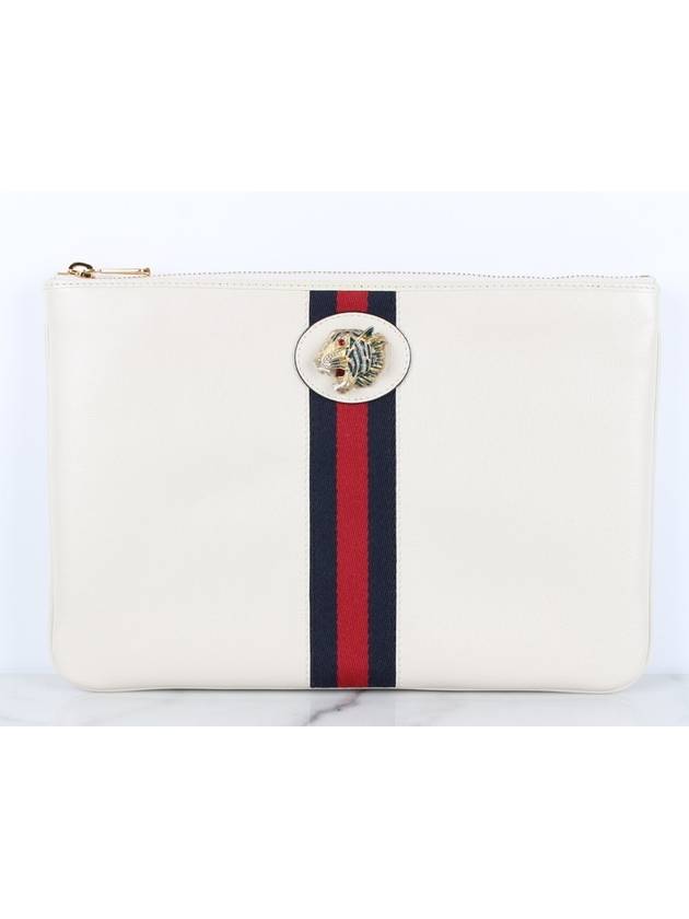 tiger head clutch beige - GUCCI - BALAAN 3