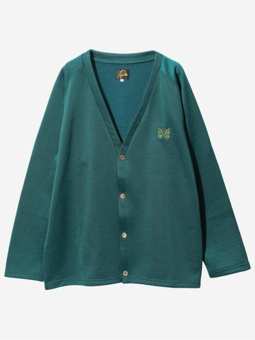 V Neck C PE Bright Jersey Cardigan Green - NEEDLES - BALAAN 1