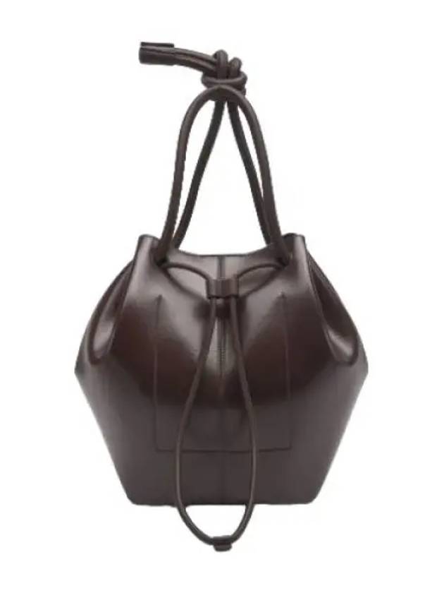 Nanushka Medium Elongated Bucket Bag Coffee Bean Shoulder - NANUSHKA - BALAAN 1