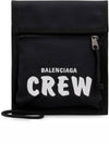 Explorer Embroidered Crew Logo Mini Cross Bag Black - BALENCIAGA - BALAAN 1