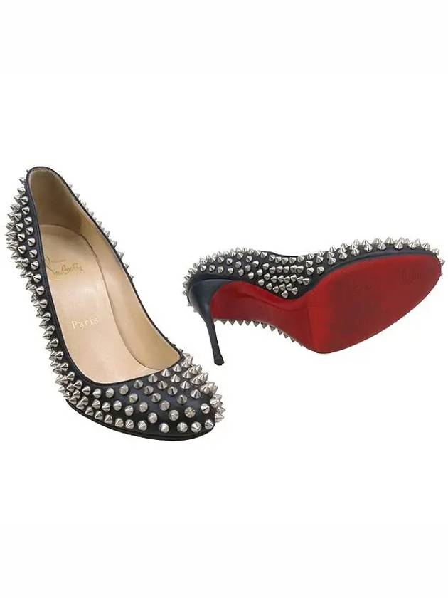 Studded black leather pumps women s shoes - CHRISTIAN LOUBOUTIN - BALAAN 3