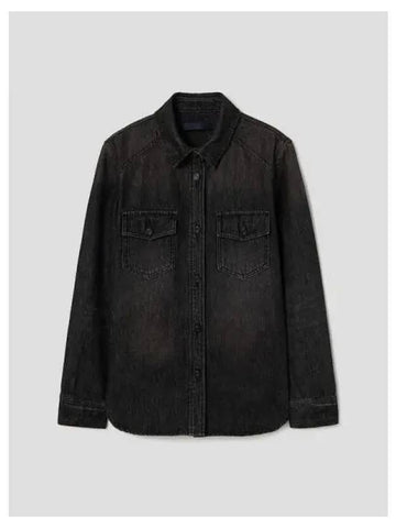 Dirty washed denim shirt black domestic product GM0024061087299 - JUUN.J - BALAAN 1