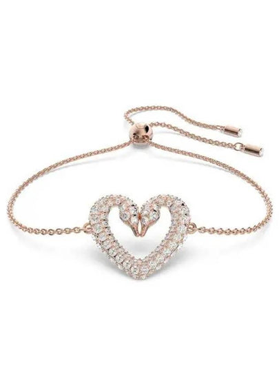 Sublima Swan Heart Medium Bracelet Rose Gold - SWAROVSKI - BALAAN 2