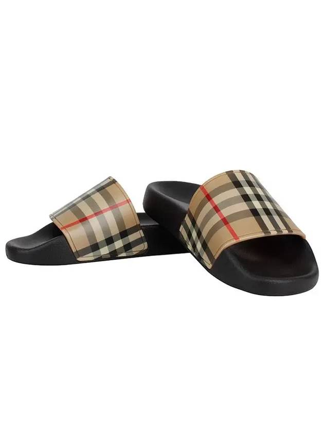 Vintage Check Slippers Beige - BURBERRY - BALAAN 4