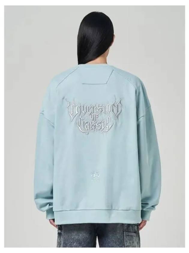 Cotton embroidery loose fit sweatshirt sky blue Domestic product GM0023112758953 - JUUN.J - BALAAN 1