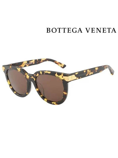 Eyewear Havana Bold Round Sunglasses Brown - BOTTEGA VENETA - BALAAN 2