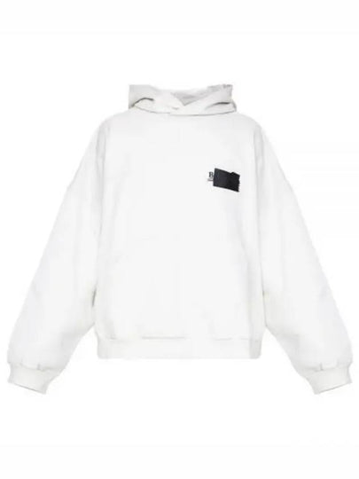 Logo Tape Hoodie White - BALENCIAGA - BALAAN 2