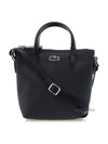 Coated Canvas Mini Tote Bag Black - LACOSTE - BALAAN 2