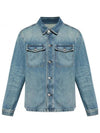 Logo Label Denim Jacket Blue - TOM FORD - BALAAN 2