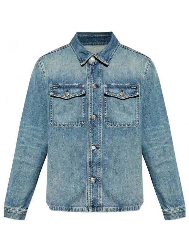 Logo Label Denim Jacket Blue - TOM FORD - BALAAN 2