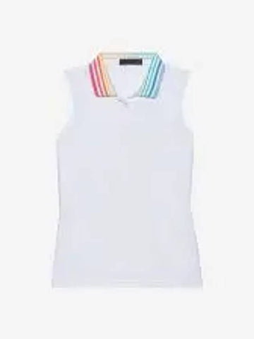 COLOR BLEND SILKY TECH NYLON SLEEVELESS POLO G4LS23K860B SNO Women s - G/FORE - BALAAN 1