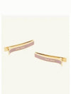 Engraved Logo Hair Pin Set Orchid Pink - MIU MIU - BALAAN 4