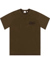 Lettering Logo Short Sleeve T-Shirt Green - BURBERRY - BALAAN 1