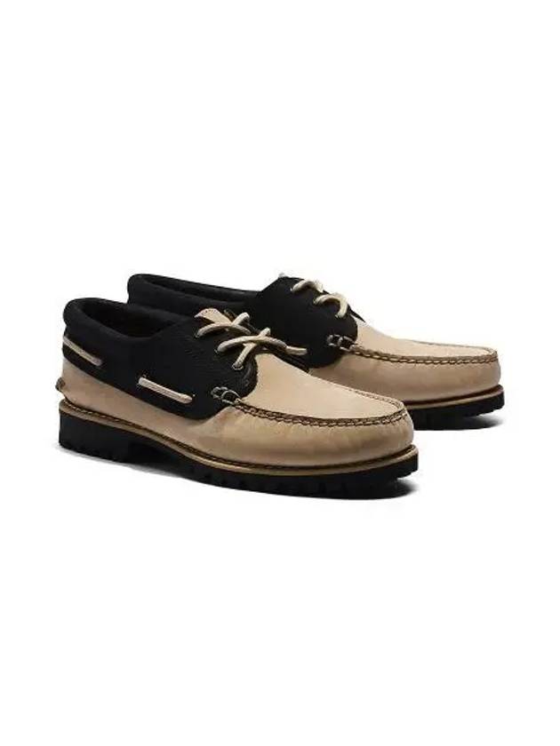 Men's Authentic 3 Eye Boat Shoes Light Brown - TIMBERLAND - BALAAN 2