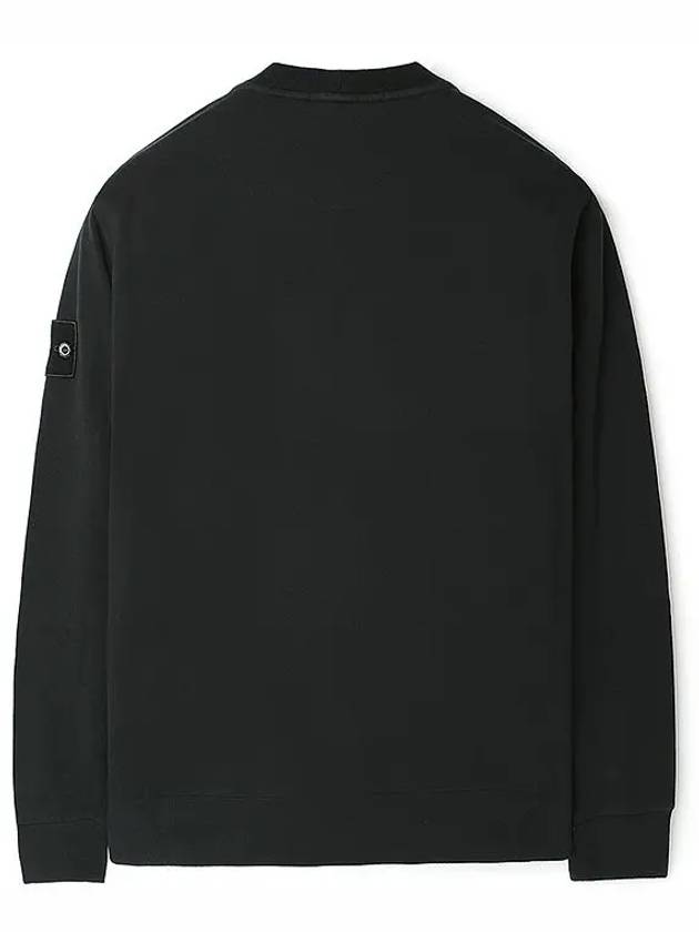 Ghost Piece Cotton Stretch Fleece Sweatshirt Black - STONE ISLAND - BALAAN 3